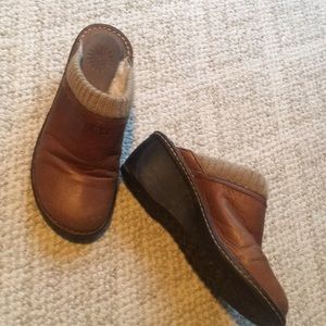 UGG brown slip on shoes Womens size 9